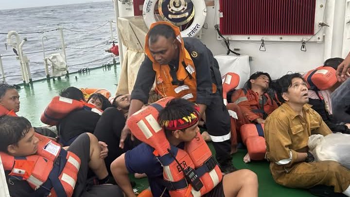 Coast Guard is helping and monitoring the environmental threat.
