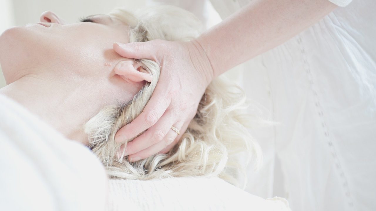 A woman is having a relaxing massage.