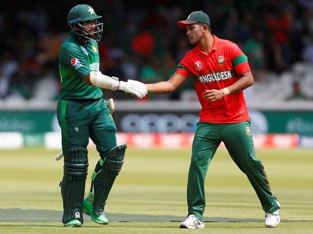 Salman Ali Agha celebrates after scoring a career-best 56 against Bangladesh in the first T20I.