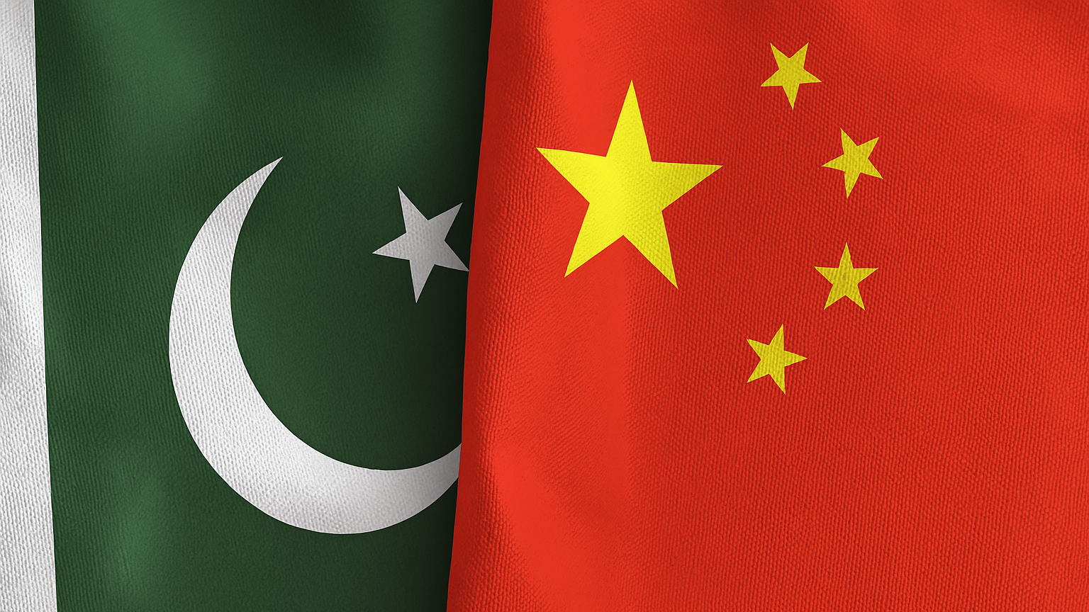 Pakistan and China flags side by side, symbolizing financial cooperation as Pakistan seeks a loan to boost its forex reserves.