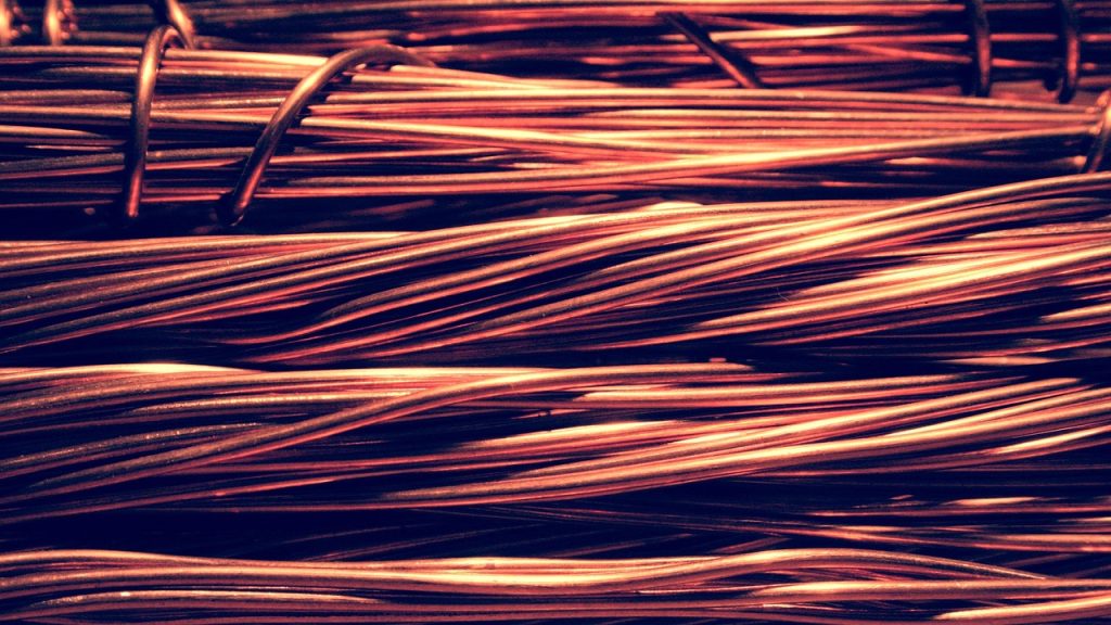 Close-up view of refined copper wires symbolising Balochistan's drive for Chinese investment in local copper processing and export expansion.