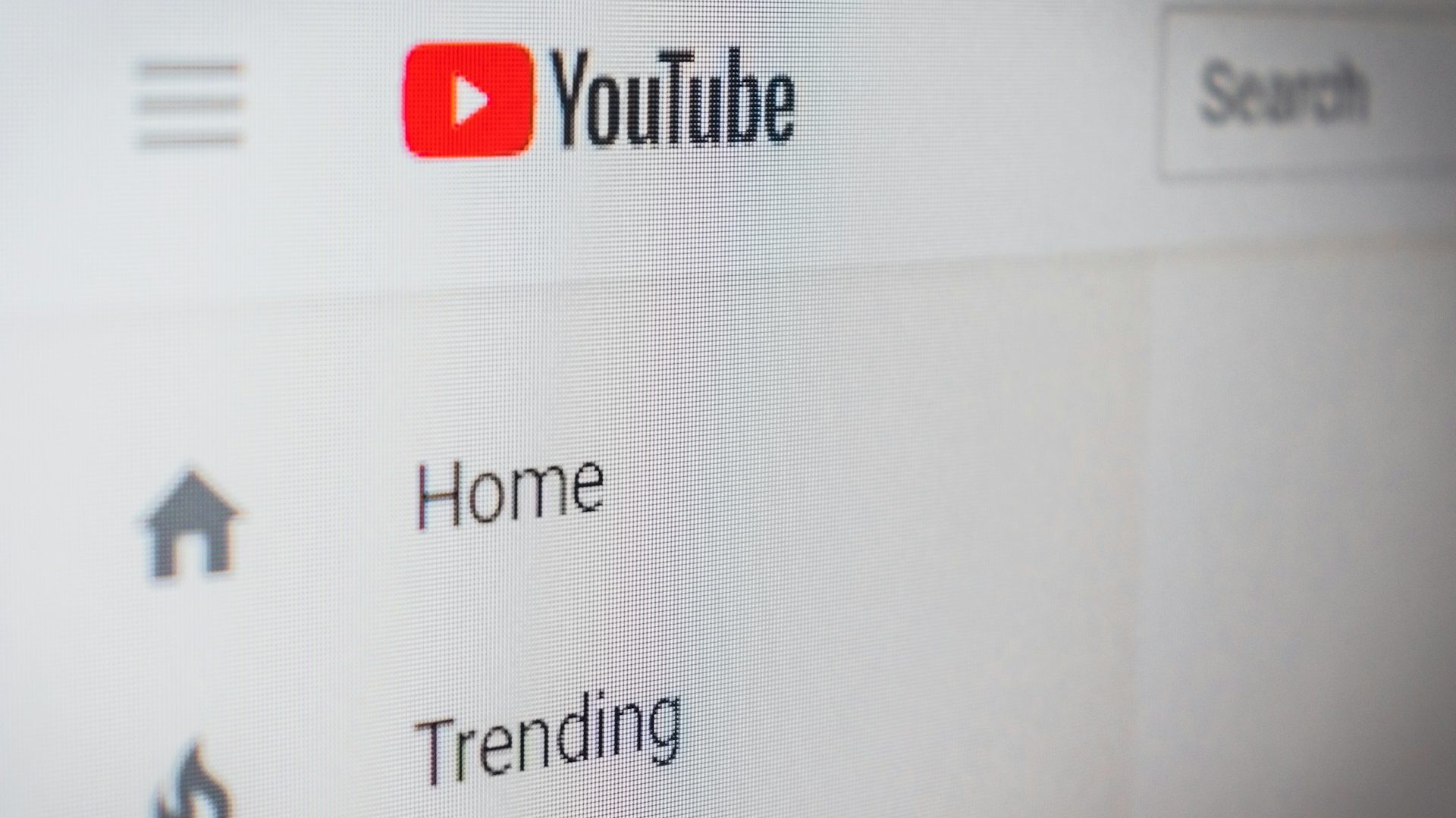 YouTube Will No Longer Have This Feature: A Major Shift — Close-up of YouTube’s sidebar showing the Home and Trending tabs, hinting at upcoming changes.
