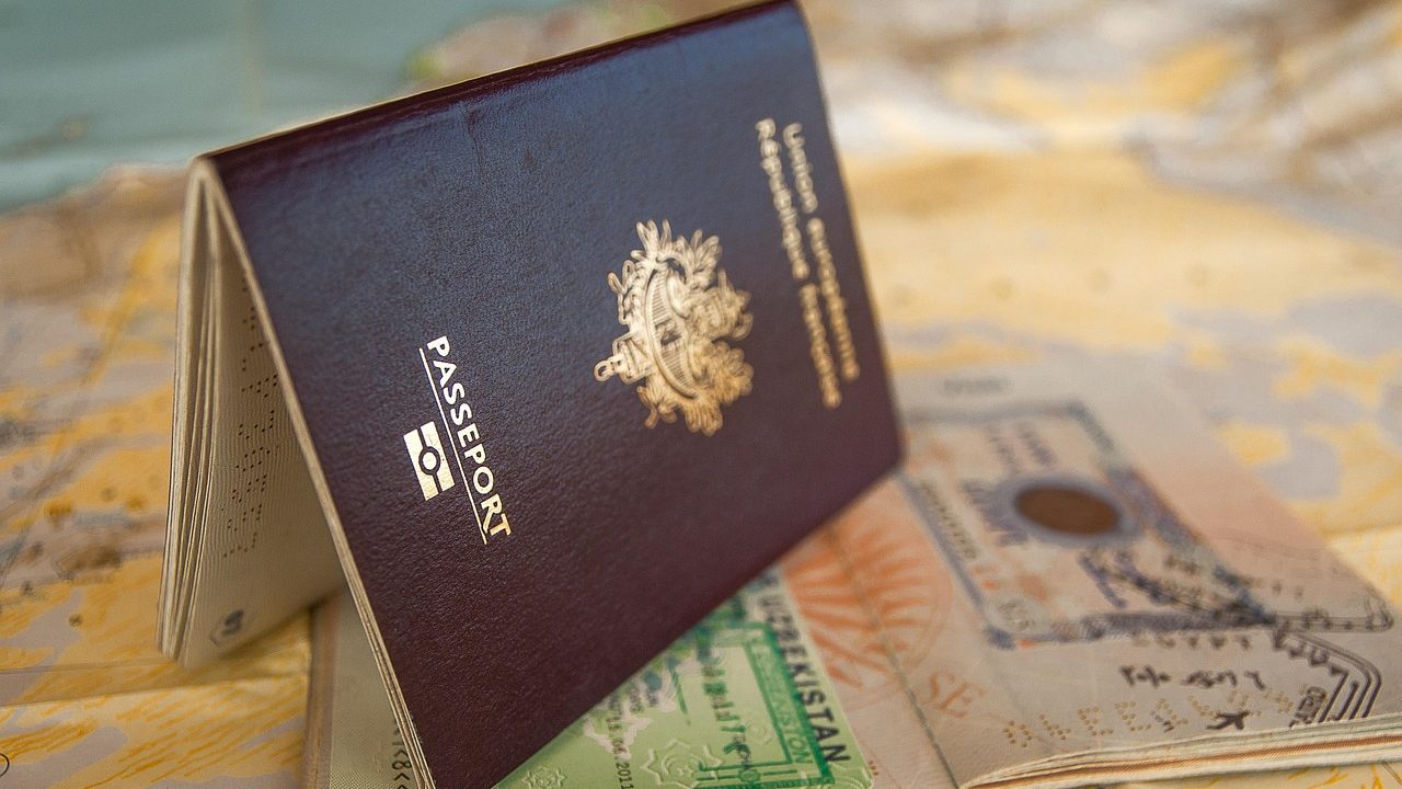 Close-up of a passport with a Pakistani visa and travel stamps placed on a map — symbolizing Azerbaijan visa requirements for Pakistani travellers.